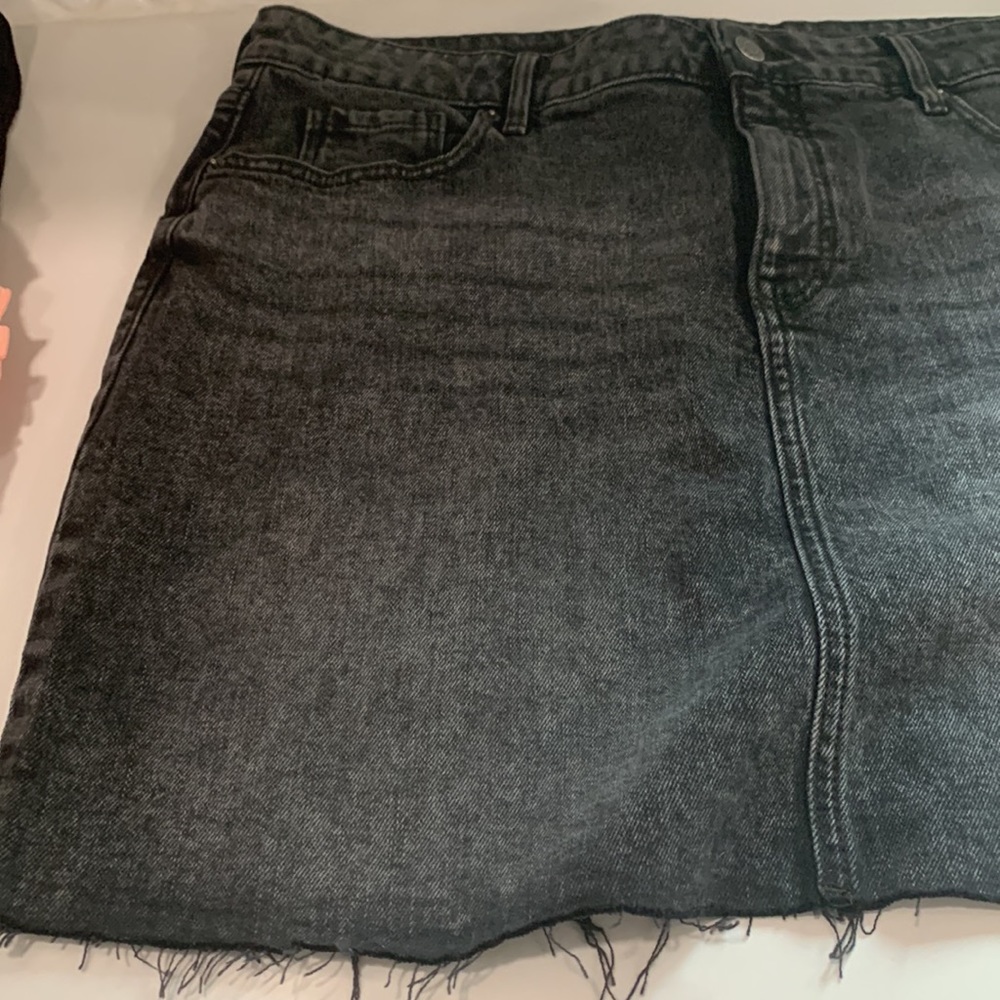 New with tags black denim jean skirt